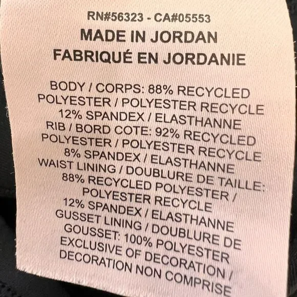 Nike Dri-FIT Legend High Rise Crop Yoga Leggings Black  Size XS Sustainable NWOT - Picture 9 of 10